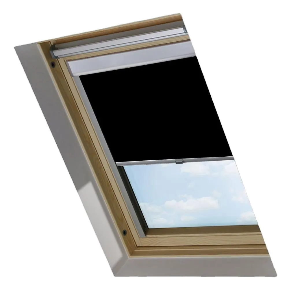 Skylight mái Màn cửa sổ con lăn mù nhiệt slivery lớp phủ màn bóng râm cho mái cửa sổ Rèm