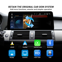Écran tactile 12,3'' avec Apple Carplay et Android Auto intégrés, système GPS Linux, compatible BMW Série 3/5, garantie 1 an