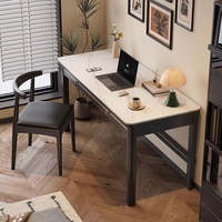 Bureau d'ordinateur portable/table d'étude moderne en bois de chêne massif et console sculptée à la main chinoise avec tiroir, durable