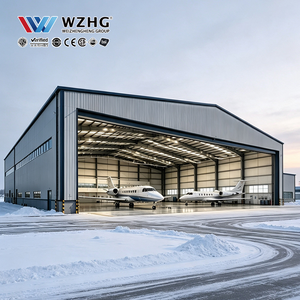 Column Free Aircraft Hangar With Prefabricated <b>Large</b> Span Steel Structure - Product Image 1