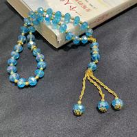 Perles de prière en verre de cristal de 10 cents perles de prière musulmanes mode cadeaux tendance haut de gamme