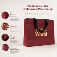 Emballage à provisions avec logo personnalisé sac en papier cadeau imprimé bijoux vêtements