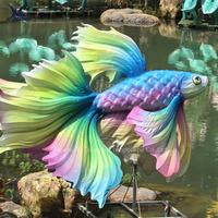 Décoration de parc sur le thème de l'océan Lanternes animales en soie chinoise Méduse Poisson d'hippocampe pour la décoration d'événement