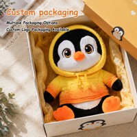 Peluches pingouins douces avec capuche, personnalisées, sur mesure, originales, mignonnes, de haute qualité, OEM ODM