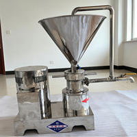Industriële molen van roestvrij staal voor cashew-, pistache- en pindakaas; notenbotermachine