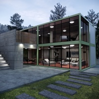 2024 Meilleur deux chambres préfabriquées Australie Maison en conteneur Type familial Maison en conteneur préfabriquée