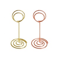 Porta Números de Mesa de Metal Color Dorado para Bodas, Navidad, Acción de Gracias, Año Nuevo y Otras Ocasiones