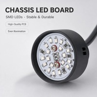 Lampe de signalisation LED compacte hémisphérique 3-en-1, étanche, semi-circulaire, mini-indicateur d'état pour machine-outil