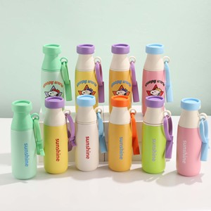 Nouvelle Bouteille Isotherme en Acier Inoxydable Haut de Gamme, Tasse Portable au Design Mignon, Ouverture à un Clic, Double Usage Extérieur - Product Image 3