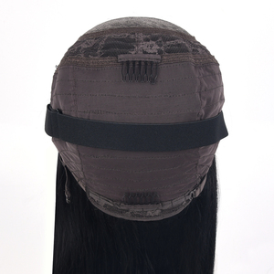 K.SWIGS Cheveux humains Remy européens de luxe transparents pour perruques à fermeture en dentelle 5x5 pouces, cuticules alignées, couleur noire naturelle, lisses - Product Image 3