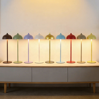 Lampe de bureau en fer, design farmhouse, commande tactile, lampe LED sans fil rechargeable par USB, à intensité variable, type C, décoration intérieure, lampe de table pour chambre à coucher, USB