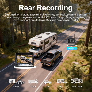 Système de surveillance sans fil à enregistrement en boucle <span class=keywords><strong>pour</strong></span> camions et camping-cars, caméra de recul étanche avec vision nocturne infrarouge et moniteur AHD 7 pouces - Product Image 6