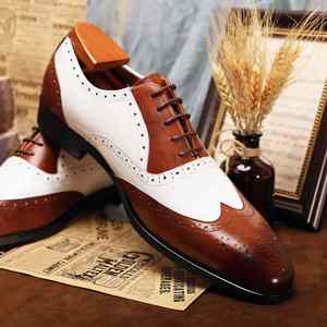 1 1 Automne Nouvelles chaussures décontractées Brock pour hommes européens et américains Augmentation pointue Tendance des hommes d'affaires - Product Image 3