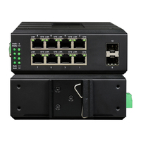 Commutateur réseau industriel Gigabit Ethernet 8 ports L2 géré sur rail DIN de qualité supérieure avec 2 SFP