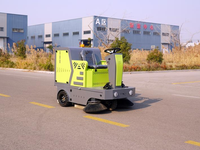 Nouvelle Balayeuse Commerciale et Résidentielle A15 pour le Nettoyage des Rues et des Voies, Autopropulsée, Alimentée par Batterie, avec Suppression des Poussières, Utilisation en Extérieur