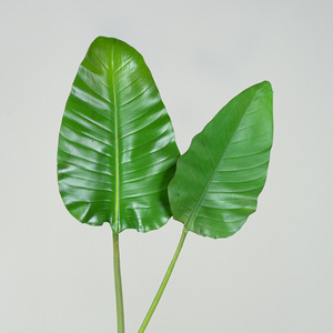 Feuilles artificielles de Monstera, Palmier du Voyageur et Philodendron en PU souple, finition mate, pour arrangement de décoration intérieure, plusieurs pièces - Product Image 4
