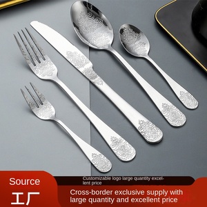 Bán Buôn Thép Không Gỉ Bộ Dao Kéo Dao Muỗng Nĩa Bạc Flatware Set Cho Nhà Hàng Khách Sạn Nhà Sử Dụng Thương Mại Cấp - Product Image 2