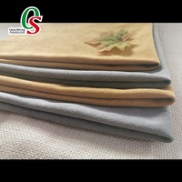 Tissu tricoté en trame 100 % polyester de qualité supérieure, imitation micro-suède, pour ameublement, canapés et rideaux – Motif teint en fil pour doublure de voiture et de jouets