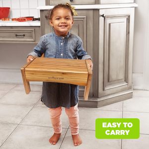 <span class=keywords><strong>Marchepied</strong></span> en bambou pour enfants pour la toilette et l'évier - <span class=keywords><strong>Marchepied</strong></span> pour enfants, apprentissage de la propreté - Product Image 2
