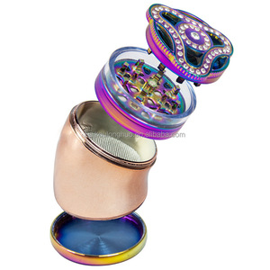 <span class=keywords><strong>Solar</strong></span> geladene 50mm kabellose Kräuter mühle APP Control Einstellbare Grobheit <span class=keywords><strong>Smart</strong></span> Smoking Zubehör Rauch zubehör - Product Image 3