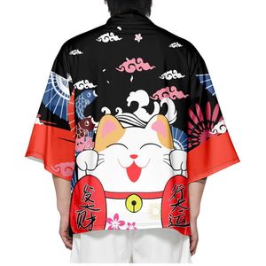 Kimono Japonés Personalizado con Diseño de Fantasma de Dibujos Animados, Haori Japonés, Capa de Anime - Product Image 2