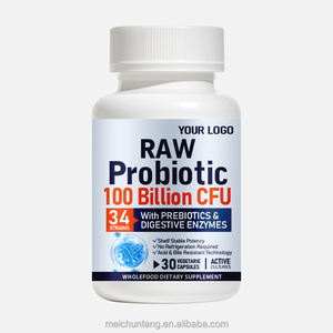 Buona stabilità Private Label donna naturale grezza probiotica 100 miliardi di CFU integratore alimentare capsula tratto intestinale - Product Image 1