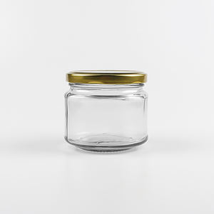 Bocaux <span class=keywords><strong>en</strong></span> verre transparent à large ouverture de 300 ml et 500 ml pour miel royal Etumax avec couvercle <span class=keywords><strong>en</strong></span> métal - Product Image 2