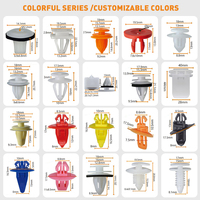 620 pièces automobile POM plastique poussoir retenue panneau de porte garniture Clips Auto carrosserie attaches et garde-boue Rivet pare-chocs assortiment pour voitures