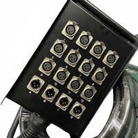 Microphone multicœur 12 canaux Audio Snake Cable 12 canaux XLR Y Splitter 3 broches mâle femelle Stage Box Équipement d'éclairage de scène