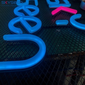 SKYSEEN Custom Company Logo 3D LED Signes Lettres en acrylique sablé au néon avec coins arrondis Effet lumineux durable MOQ1 - Product Image 6