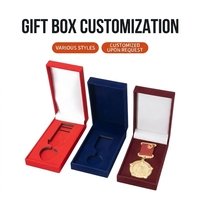 Boîte à badges et médailles en cuir PU de luxe, personnalisable avec logo, pour rangement haut de gamme de bijoux, fabrication professionnelle