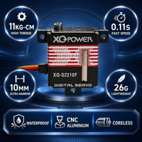 Servomoteur métallique haute vitesse standard 2026 pour aile d'avion, kit drone FPV, pièces de voiture RC, accessoires RC, hélicoptère jouet, servo RC