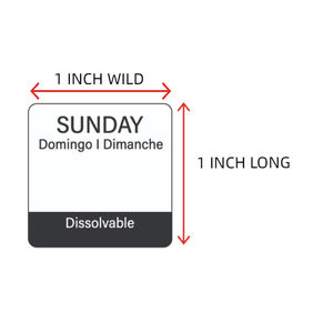 Étiquette en papier <span class=keywords><strong>soluble</strong></span> dans l'eau pour la cuisine autocollants lavables amovibles adhésifs trilingues respectueux de l'environnement - Product Image 4