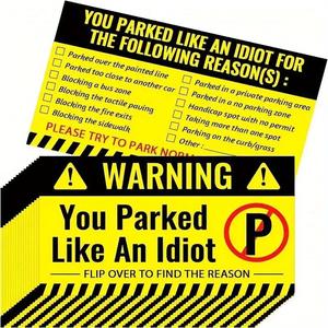 50/100 Pezzi di Tessere <span class=keywords><strong>e</strong></span> Carte di Parcheggio di Qualità Difettosa, Divertenti Tessere di Parcheggio <span class=keywords><strong>per</strong></span> Vari Motivi da Shenzhen - Product Image 1