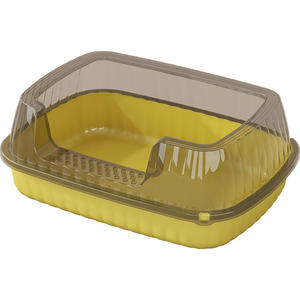 <span class=keywords><strong>Bac</strong></span> <span class=keywords><strong>à</strong></span> litière <span class=keywords><strong>pour</strong></span> chat surdimensionné semi-fermé en plastique PP avec planche anti-fuite et pelle d'usine - Product Image 1