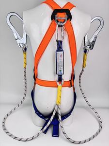 産業用フルボディハーネス安全帯、ロープランヤード付き落下防止、150kg耐荷重、送電線作業および登山作業用 - Product Image 2