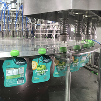 Machine de remplissage et de bouchage à grande vitesse pour sachets debout avec bec verseur pour aliments pour animaux de compagnie, nourriture pour chats
