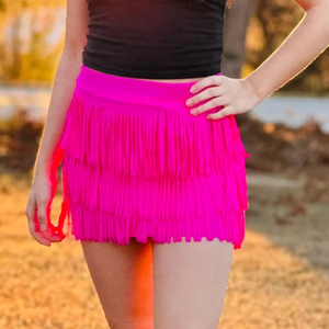 Faux daim Western Rodeo jupe enfant en bas âge enfants en cuir végétalien Boho frange jupes filles frange <span class=keywords><strong>Mini</strong></span> jupe - Product Image 6