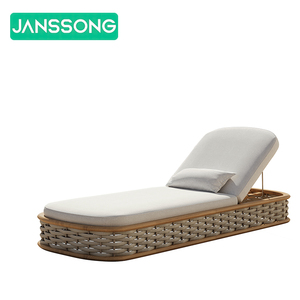 Chaise longue <span class=keywords><strong>en</strong></span> rotin pour piscine, mobilier d'extérieur <span class=keywords><strong>en</strong></span> teck, lit de repos, chaise longue de patio, mobilier de <span class=keywords><strong>jardin</strong></span> <span class=keywords><strong>en</strong></span> <span class=keywords><strong>bois</strong></span> - Product Image 6