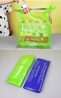 Sacs de courses en plastique personnalisés, réutilisables, recyclables, en HDPE de qualité alimentaire, best-seller, sacs de remerciement