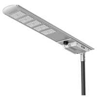 Lampadaire solaire tout-en-un à LED haute luminosité avec panneau solaire intégré, étanche IP65 pour usage en jardin et sur route, certifié CE/CB/ISO