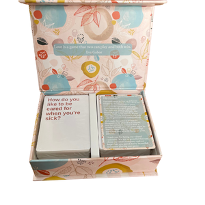 custom design printing playing cards box family game couples relationship card game couples game card