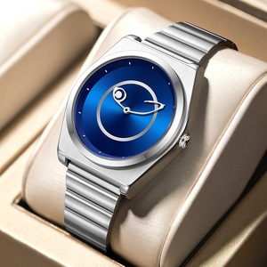 Montre-bracelet en acier inoxydable édition limitée God's Eye - Montre à quartz tendance hip-hop pour couple, pour hommes et femmes - Product Image 1