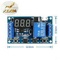 Module de relais monocanal, arrêt retardé, déconnexion, temporisation de déclenchement, interrupteur de circuit à minuterie cyclique, avec USB