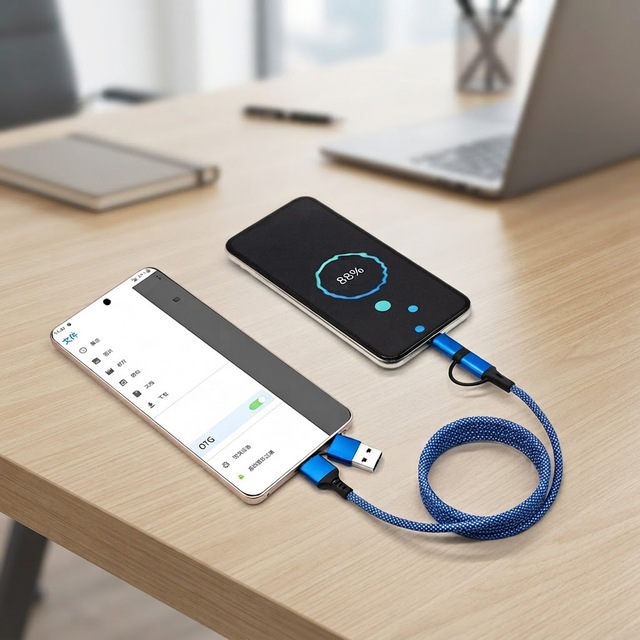 4-in-1 Magnetic Self-Winding Charging Cable | 3A 60W Fast Charging & Data Sync | Braided Universal Phone Cable