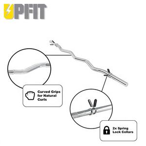 <span class=keywords><strong>Barra</strong></span> <span class=keywords><strong>EZ</strong></span> Curl para Gimnasio UPFIT, <span class=keywords><strong>Barra</strong></span> Estándar de 1 Pulgada, 1.2 m de Longitud, 10 kg, <span class=keywords><strong>Barra</strong></span> para Levantamiento de Pesas y Curl de Bíceps, Collares de Resorte, Unisex - Product Image 4