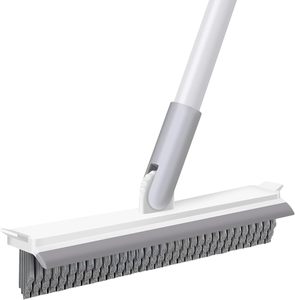 For 3-in-1 Eco-Friendly Stainless Steel Handle Nylon Brush Multifunctional Toilet Cleaning <b>Mop</b> & Sweep <b>Floor</b> Scrub Brush - Product Image 1