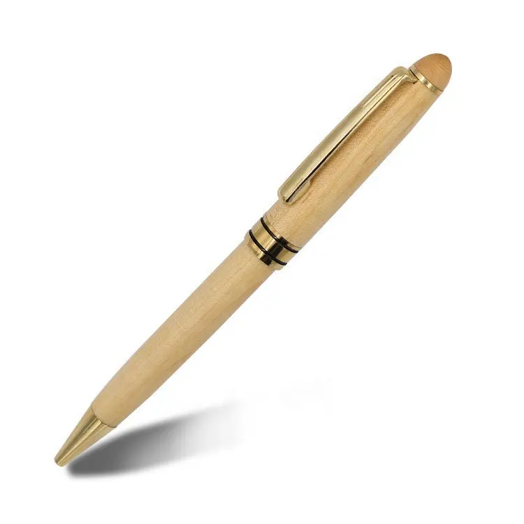 ECO Luxury Engraving Maple Wooden Fountain Pen