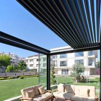 Pérgola de Aluminio para Barbacoa con Toldo Resistente a las Manchas de Aceite, Sombra Impermeable Fácil de Limpiar para Asar al Aire Libre, Gazebo de Aluminio