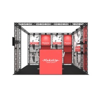 Stand d'exposition modulaire en aluminium, pliable, léger, portable, à montage rapide sans outils, design personnalisé, structure 10x10 pour salon professionnel